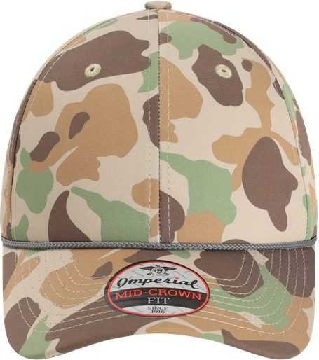 Imperial 5058 The Outtasite Cap - Frog Skin Camo Brown - HIT a Double - 1
