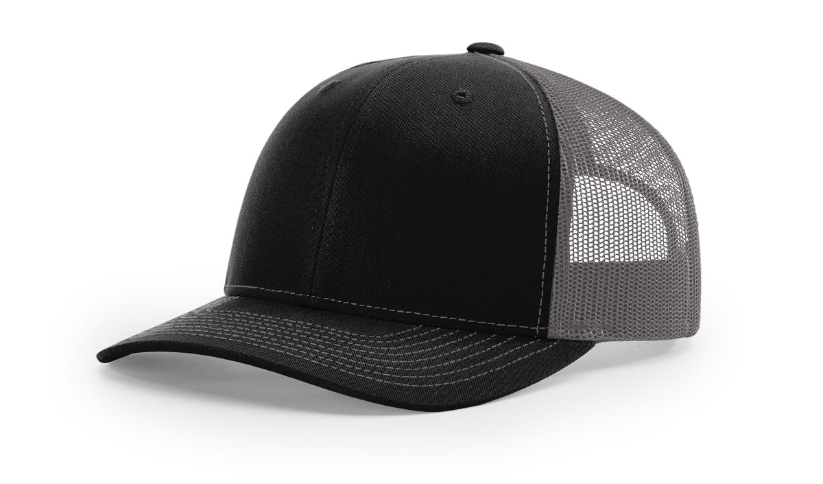 Richardson 112 Trucker Cap - Black Charcoal