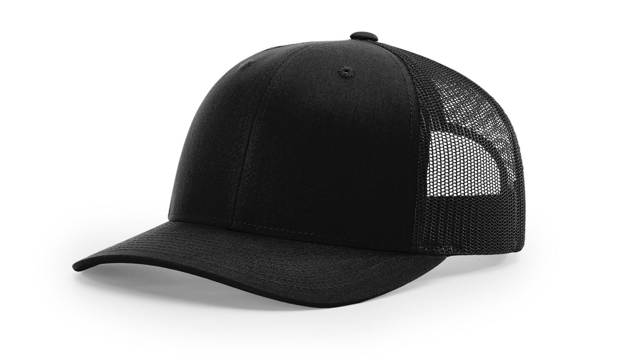 Richardson 112 Trucker Cap - Black