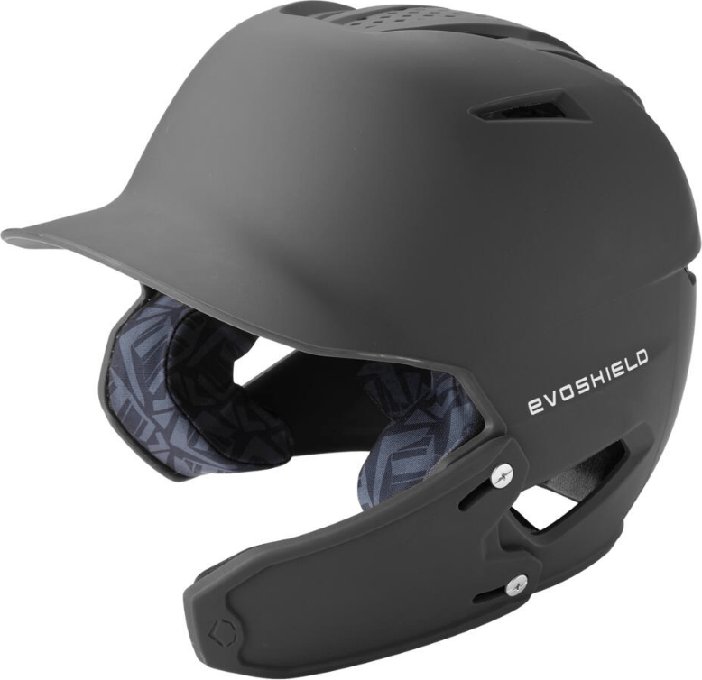 EvoShield XVT 2.0 HLMT Matte Batting Helmet with Face Shield WBR00012002 - Charcoal - HIT a Double - 1