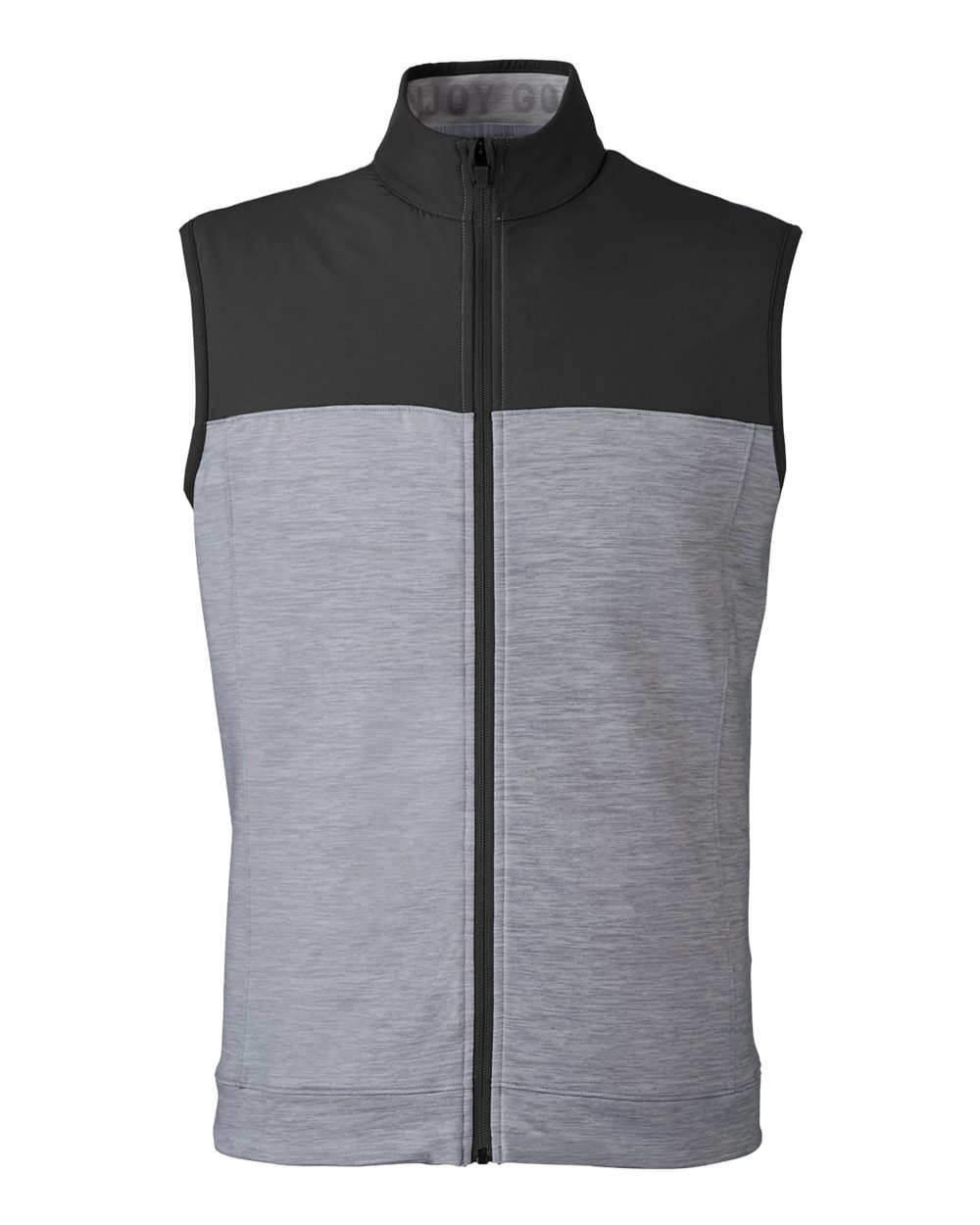 Puma Golf 537465 Cloudspun Colorblock Vest - Puma Black Quiet Shade Heather