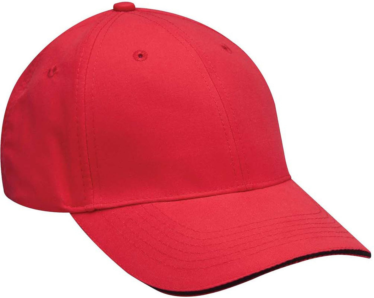 Adams Headwear PE102 Performer Cap - Red Black