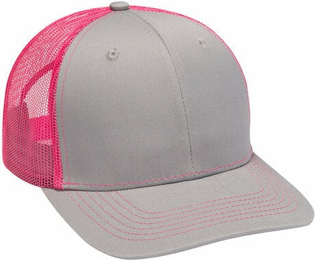 Adams Headwear PV112 Epic Cap - Grey Hot Pink