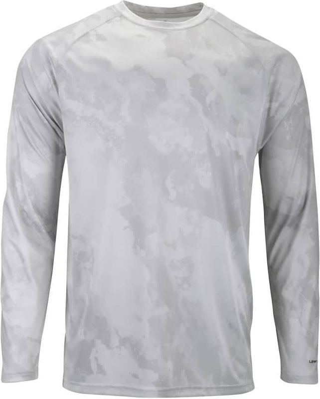 Paragon 228 Cabo Long Sleeve Watermark Print Tee - Aluminum