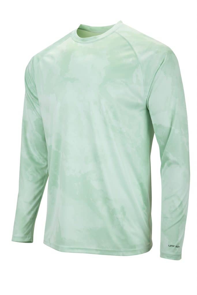 Paragon 228 Cabo Long Sleeve Watermark Print Tee - Mint Green