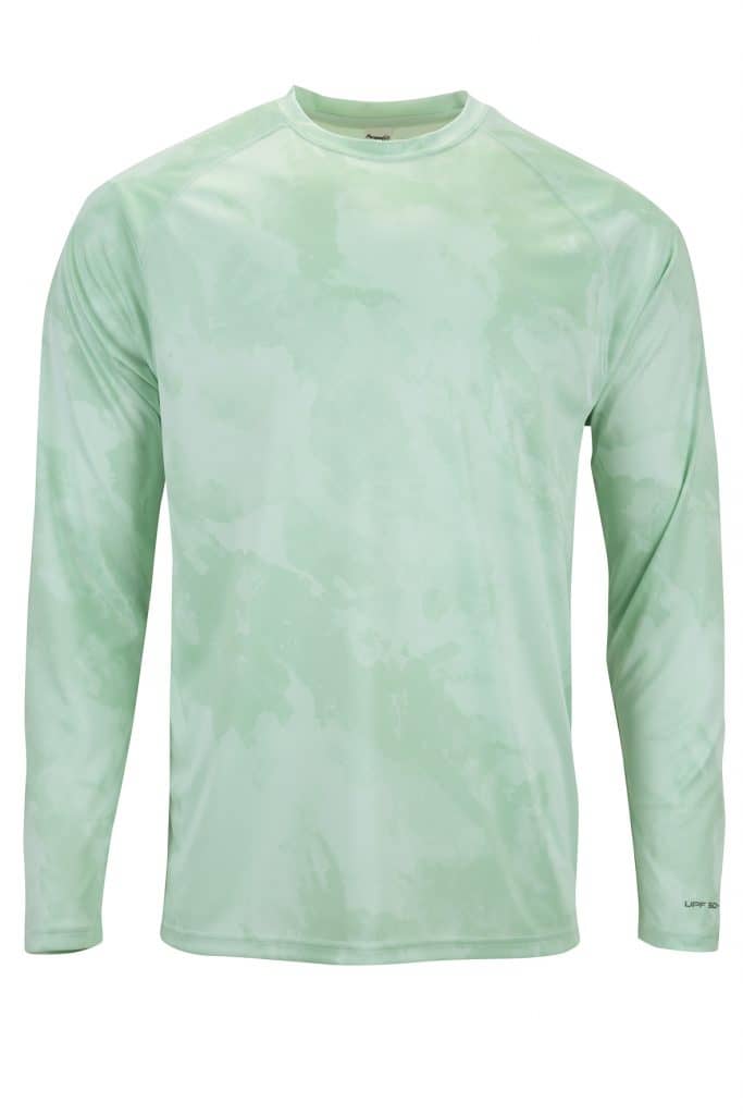 Paragon 228 Cabo Long Sleeve Watermark Print Tee - Mint Green