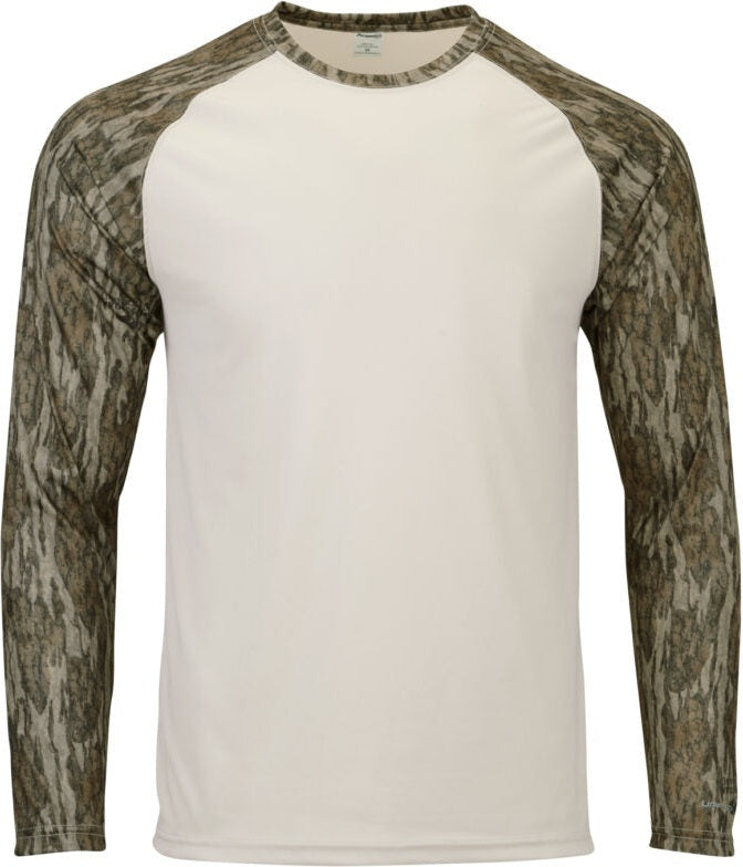 Paragon 236 Jackson Mossy Oak Sublimated Sleeve Tee - Sand Mossy Oak Bottomland