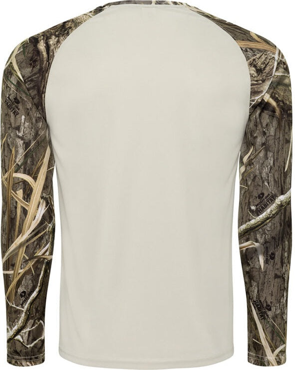 Paragon 236 Jackson Mossy Oak Sublimated Sleeve Tee - Sand Shadow Grass Habitat