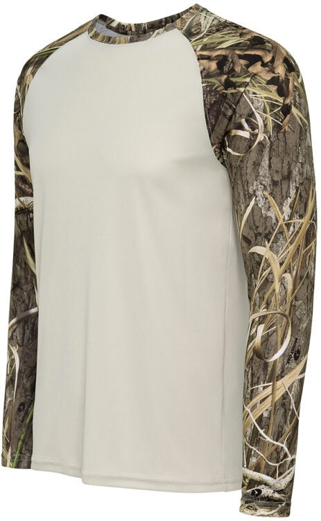 Paragon 236 Jackson Mossy Oak Sublimated Sleeve Tee - Sand Shadow Grass Habitat