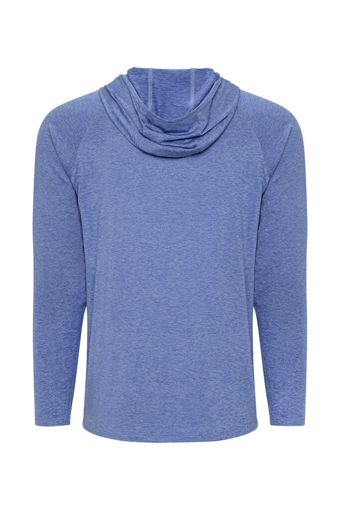Paragon 249 Highlands Long Sleeve Hooded Tee - Peri Blue
