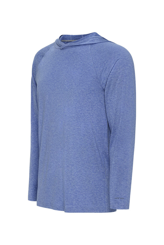 Paragon 249 Highlands Long Sleeve Hooded Tee - Peri Blue