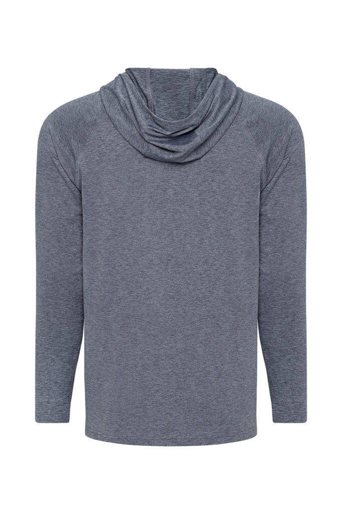 Paragon 249 Highlands Long Sleeve Hooded Tee - Steel Gray
