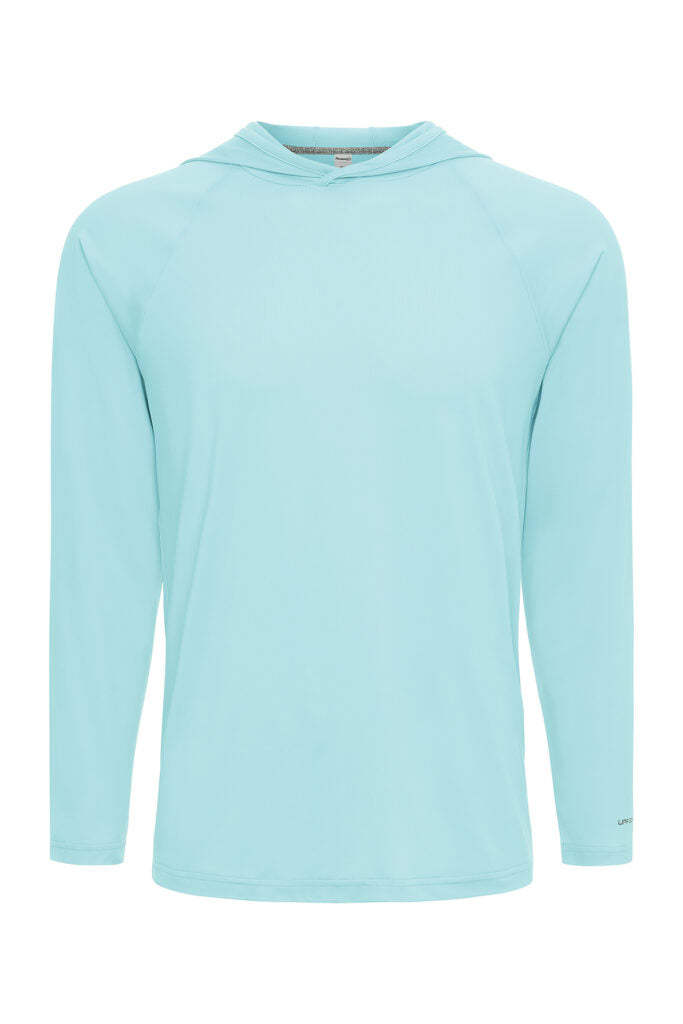 Paragon 254 Siesta Long Sleeve Hooded Tee - Aqua Blue