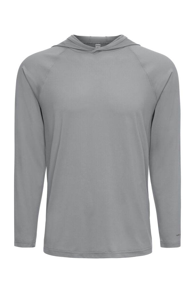 Paragon 254 Siesta Long Sleeve Hooded Tee - Medium Gray