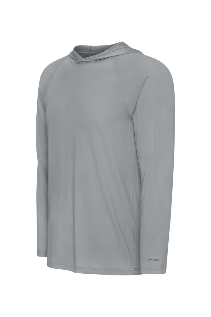 Paragon 254 Siesta Long Sleeve Hooded Tee - Medium Gray