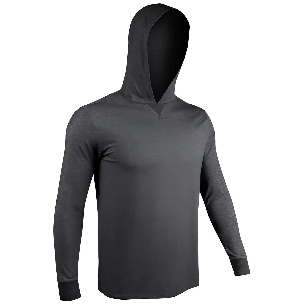 2undr Long Sleeve Hooded Tee - Gray