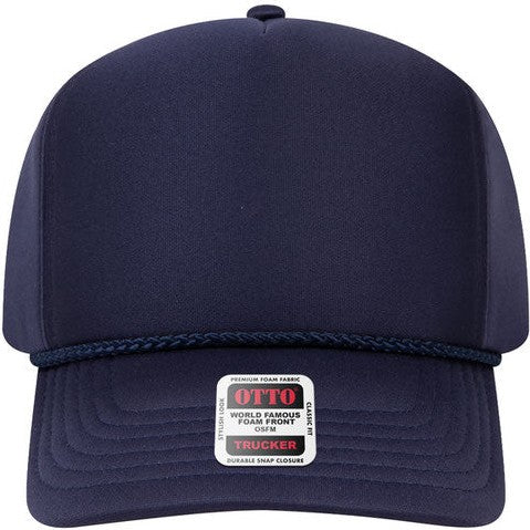 Otto 394-1 OTTO CAP 5 Panel High Crown Full Foam Cap - Navy - HIT a Double - 1