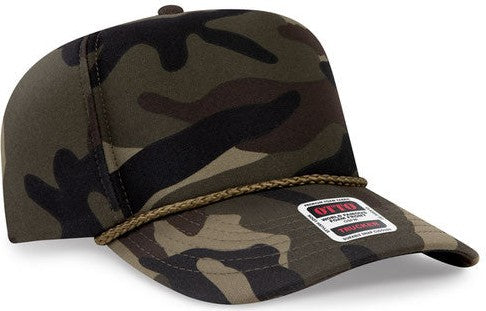 Otto 394-1 OTTO CAP 5 Panel High Crown Full Foam Cap - Woodland Camo - HIT a Double - 1