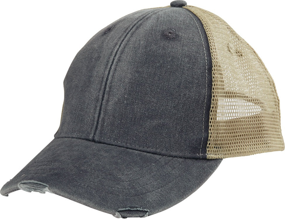 Adams Headwear OL102 Ollie Distressed Cap - Black Tan