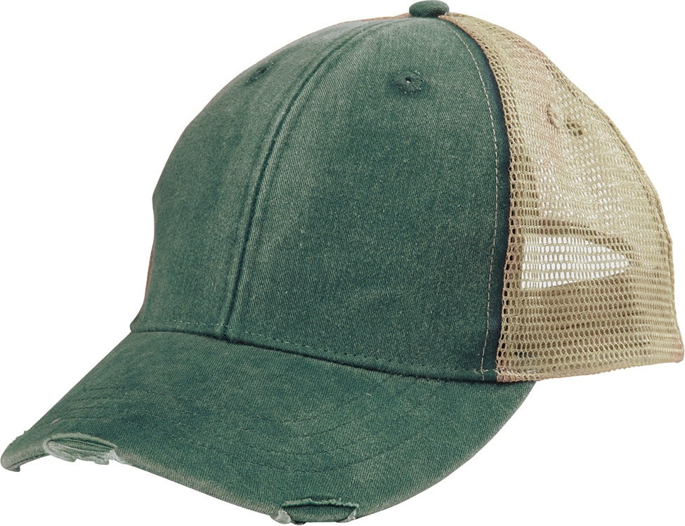 Adams Headwear OL102 Ollie Distressed Cap - Forest Tan