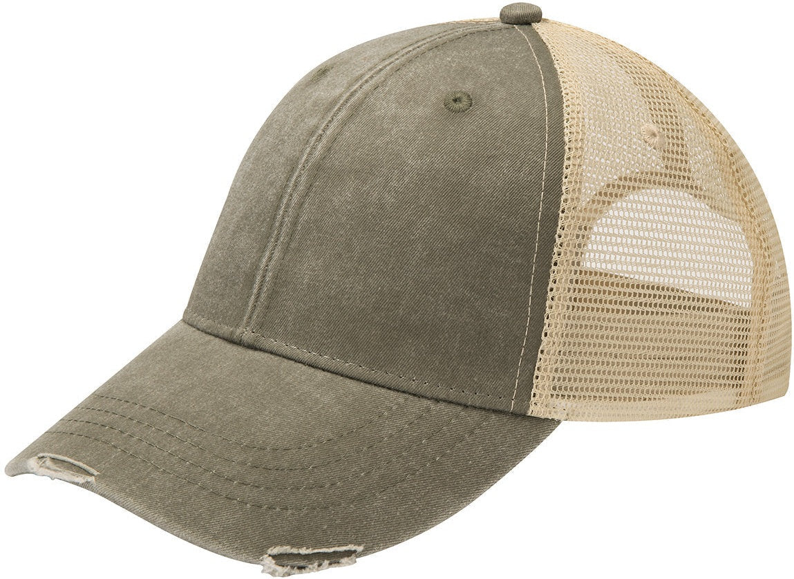Adams Headwear OL102 Ollie Distressed Cap - Olive Tan