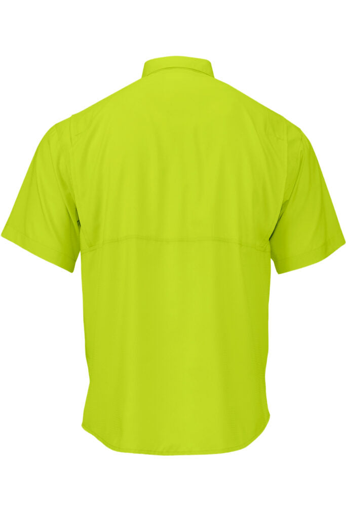 Paragon 700 Hatteras Short Sleeve Woven Shirt - Safety Green