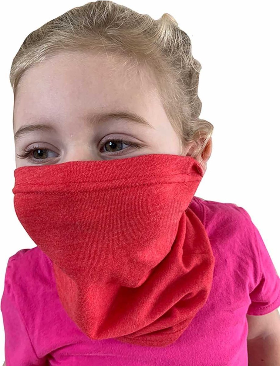 Next Level MG107 Youth General Use Neck Gaiter Pkg 12 - Vintage Red - HIT a Double - 1