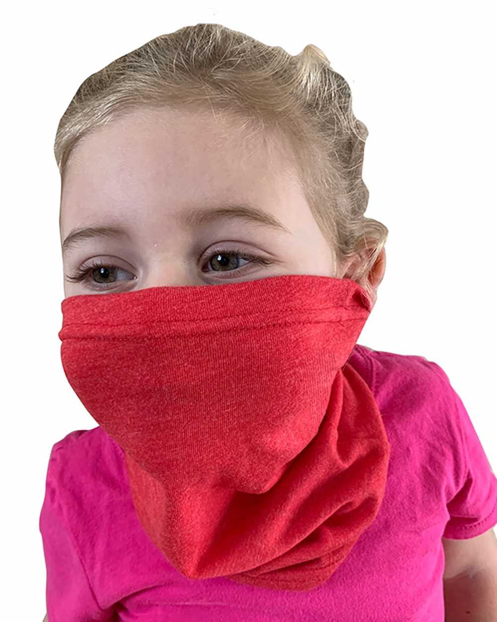 Next Level MG107 Youth General Use Neck Gaiter Pkg 12 - Vintage Red - HIT a Double - 1