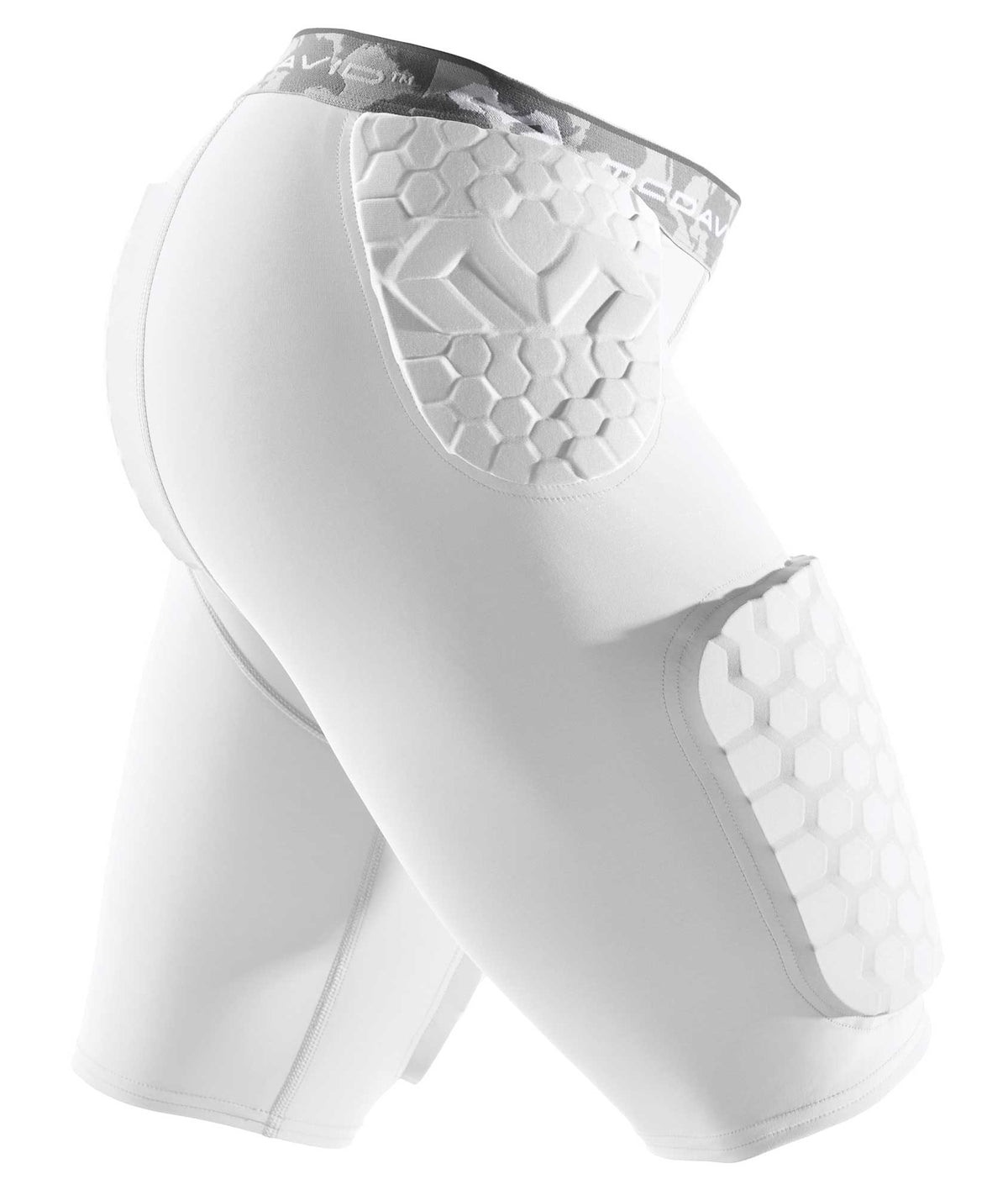 McDavid MD737DD Hex Dual-Density Thudd Short Blk - White