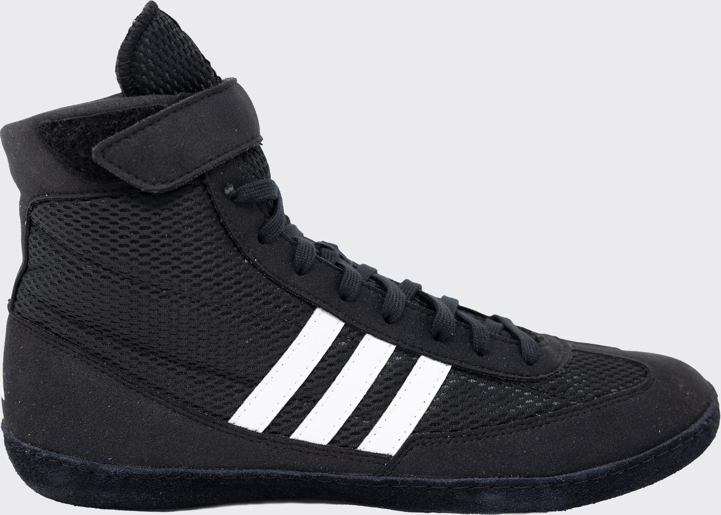 Adidas 234 Combat Speed 4 Wrestling Shoes  - Black White - HIT a Double - 1