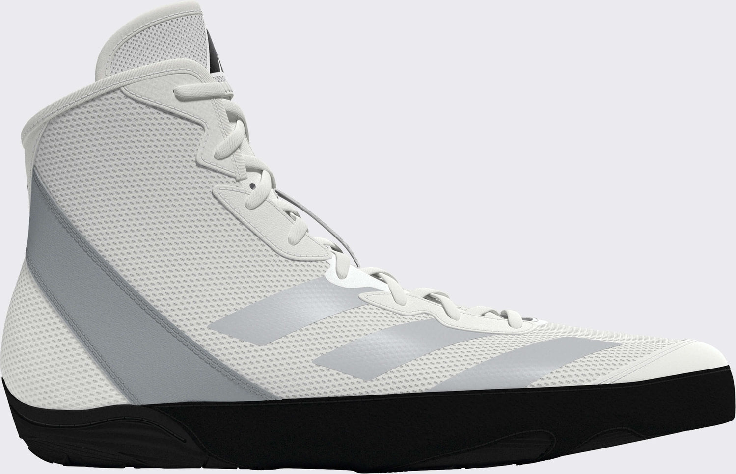 Adidas 233 Adizero Wrestling Shoes  - White Silver Black - HIT a Double - 1