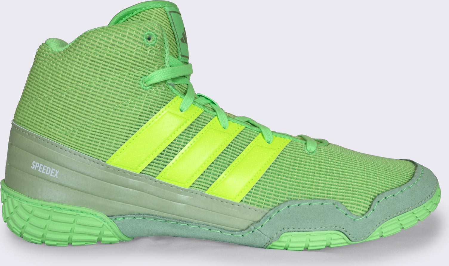Adidas 236 SpeedEx Wrestling Shoes  - Lime Solar Green White - HIT a Double - 1