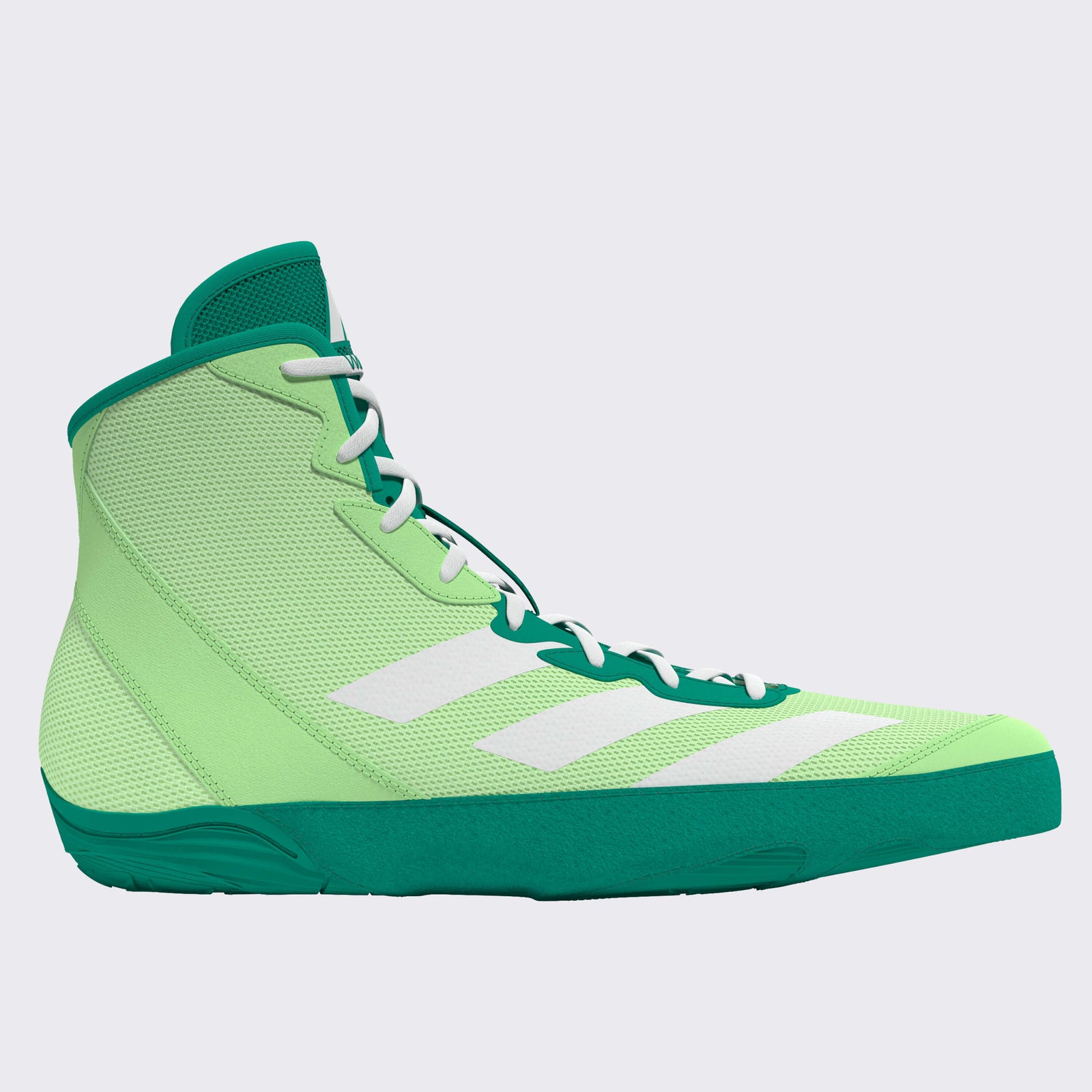 Adidas 233 Adizero Wrestling Shoes  - Lime White Teal - HIT a Double - 1