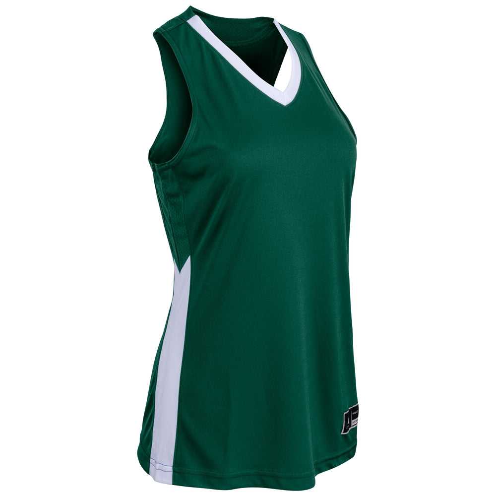 Champro BBJ32 Icon Women's Basketball Jersey - Forest GreenWhite - HIT a Double - 1
