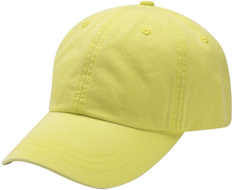 Adams Headwear LP101 Optimum Pigment-Dyed Cap - Neon Yellow