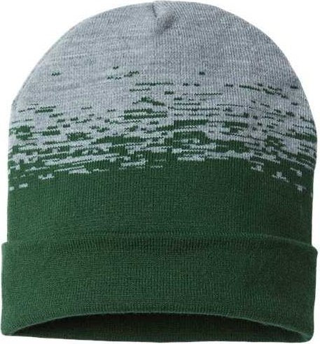 Cap America RKS12 USA-Made Static Cuffed Beanie - Forest Green Heather - HIT a Double - 1