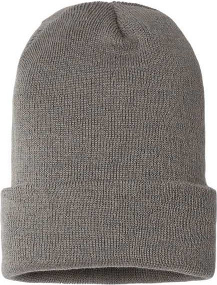 Cap America SKN24 USA-Made Sustainable Cuffed Beanie - Gray - HIT a Double - 1