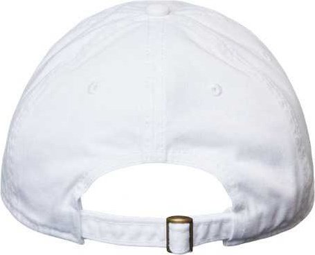 Cap America i1002 Relaxed Golf Dad Hat - White - HIT a Double - 1