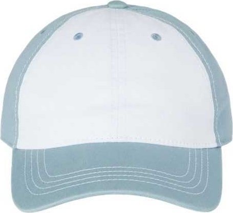Cap America i1002 Relaxed Golf Dad Hat - White Smoke Blue - HIT a Double - 1