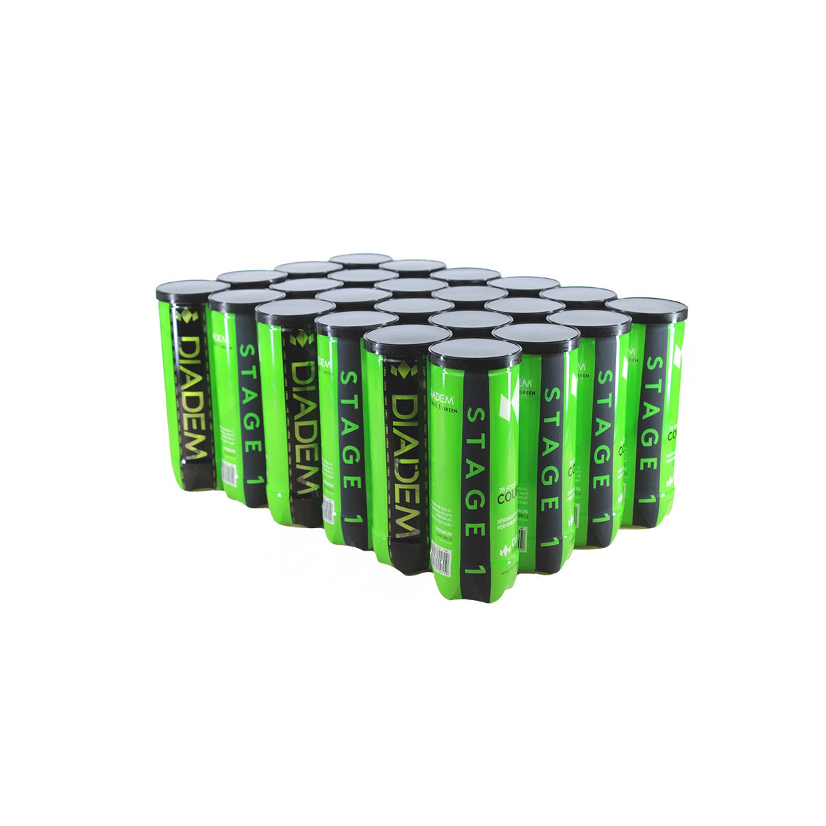 Diadem Stage 1 Green Dot Ball - Case Tennis Balls