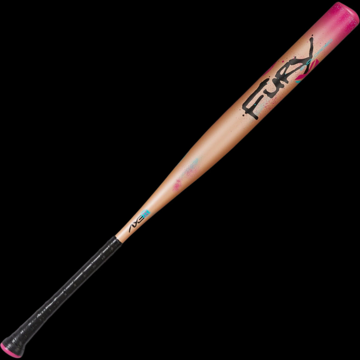 Axe Fury 1-Piece USSSA Slowpitch Softball Bat |  ½ oz Endloaded | Flared Handle