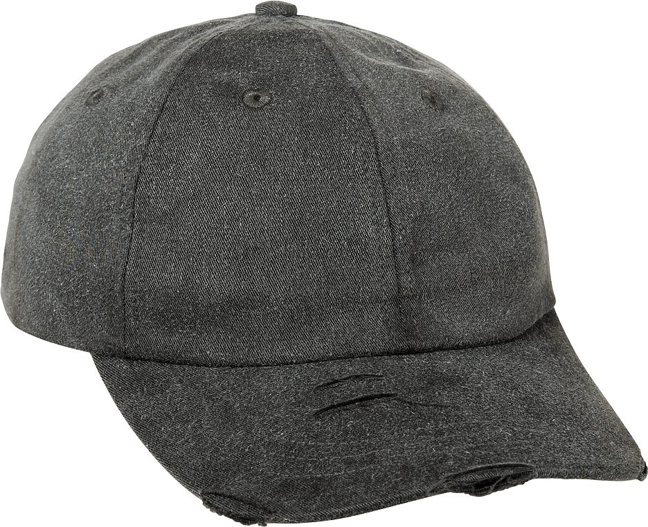 Adams Headwear LP108 Classic Pigment Distressed Cap - Black