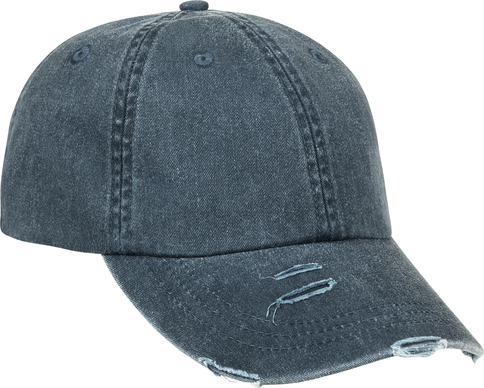 Adams Headwear LP108 Classic Pigment Distressed Cap - Navy