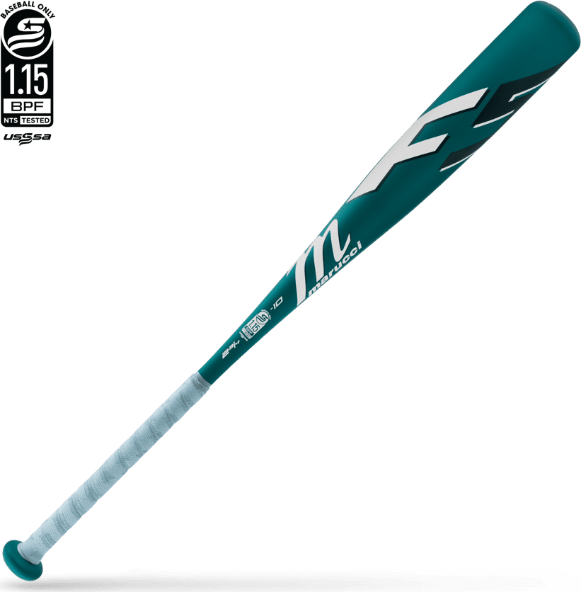 Marucci F5 2024 USSSA -10 Bat - White Teal - HIT a Double - 1