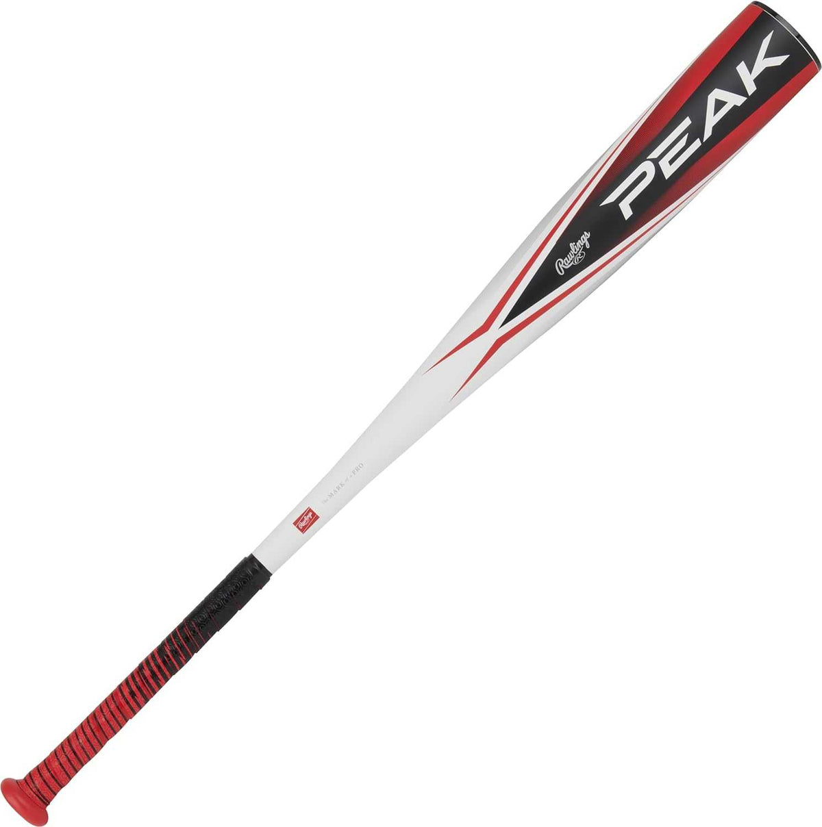Rawlings 2024 Peak -10 2 3/4&quot; USSSA Bat - Red White - HIT a Double - 3