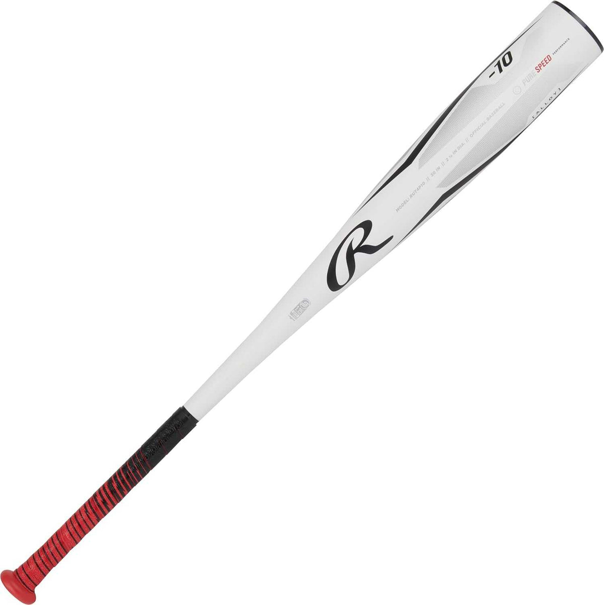 Rawlings 2024 Peak -10 2 3/4&quot; USSSA Bat - Red White - HIT a Double - 4