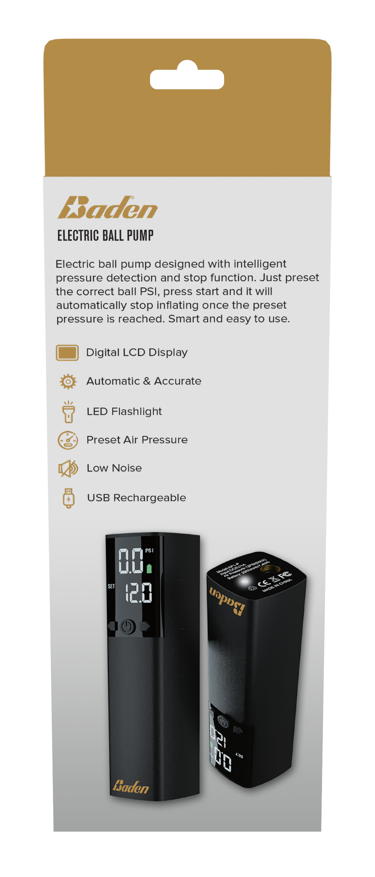 Baden Sports Smart Infl8 Electric Ball Pump