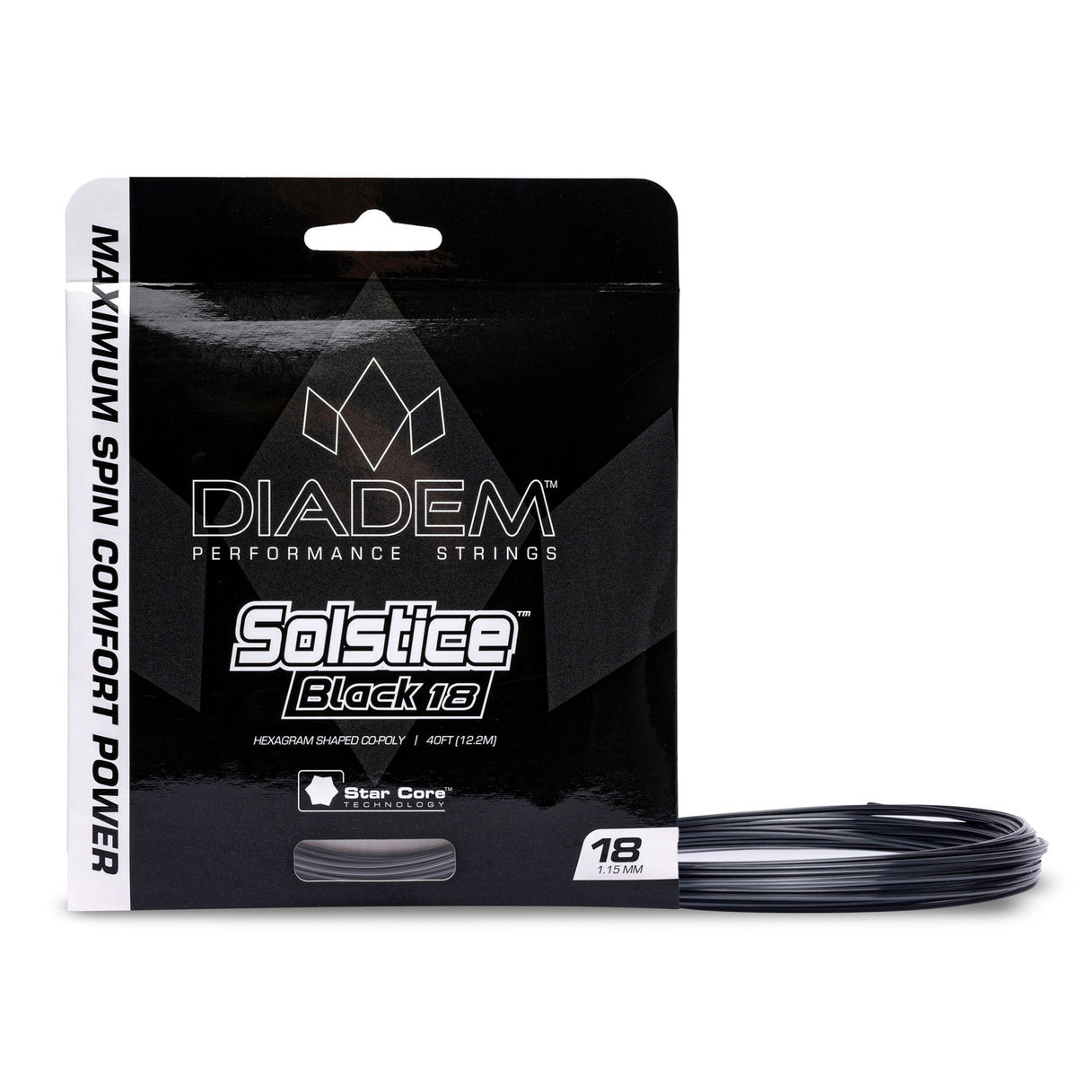 Solstice Black Tennis Racket Strings