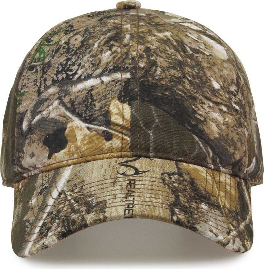 The Game GB873 Camo Relaxed Cap - Realtree Edge - HIT a Double - 1
