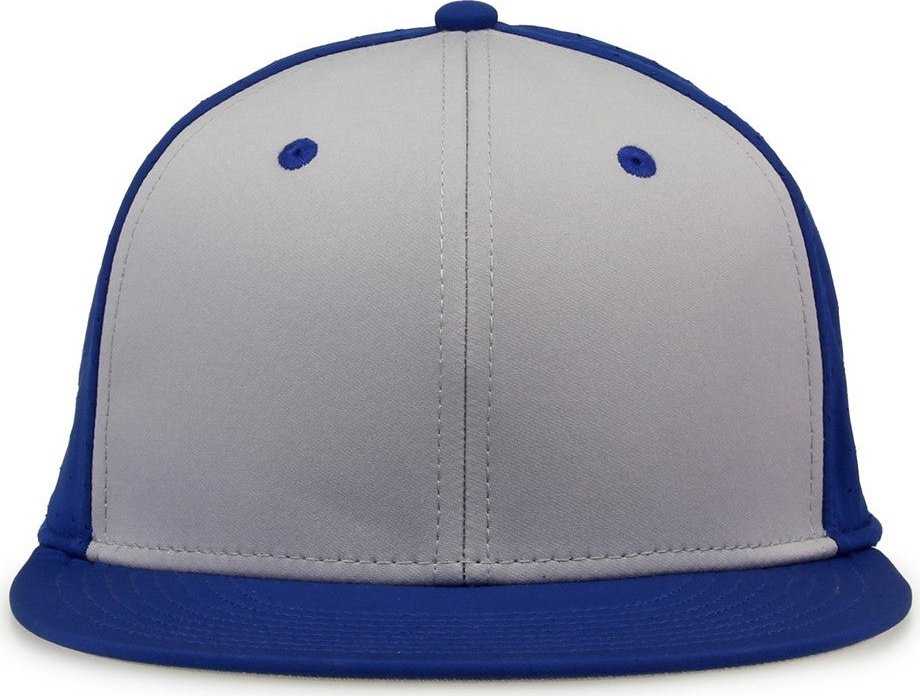 The Game GB998 Perforated GameChanger Cap - Royal Gray - HIT a Double - 2